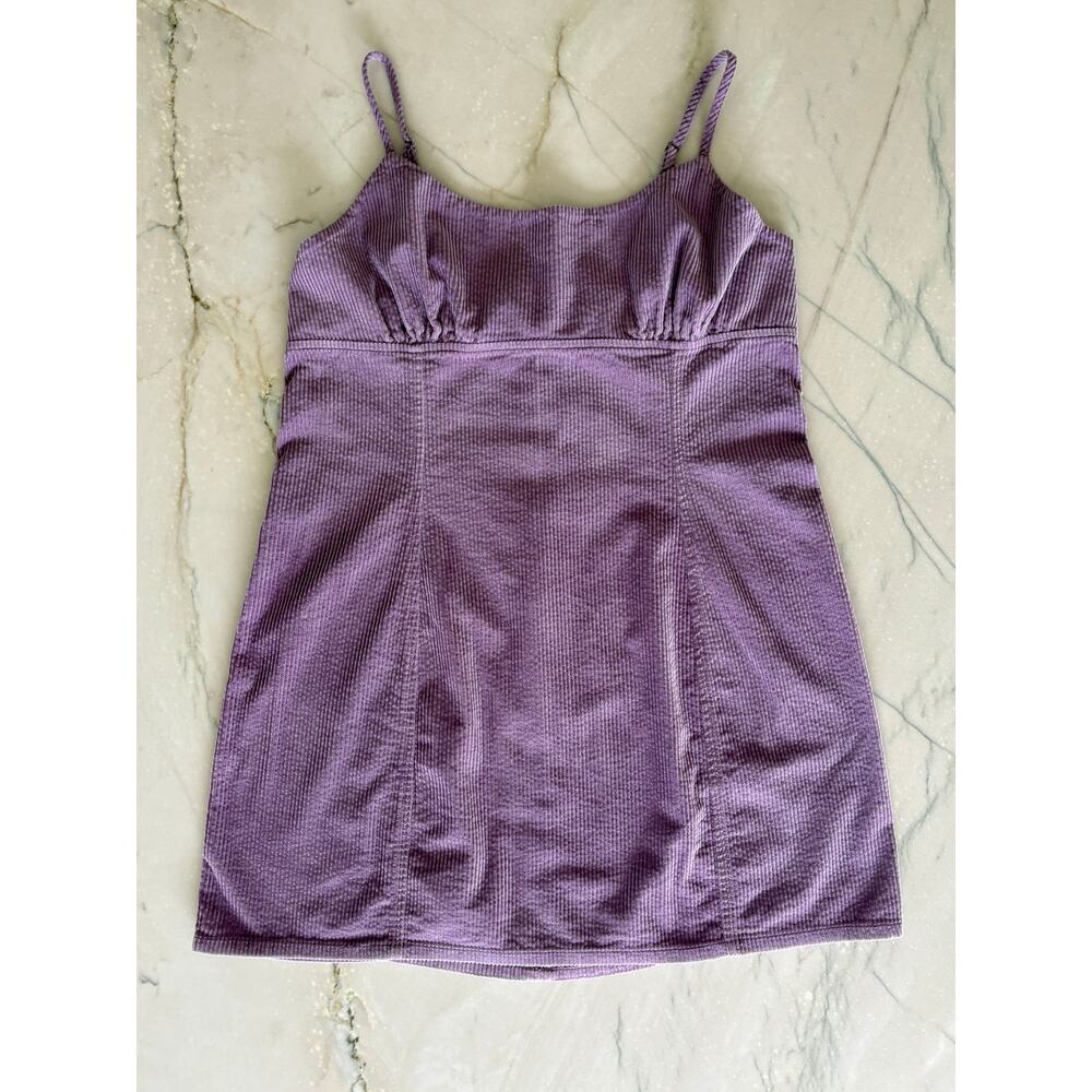 Wild Fable Lavender Purple Courderoy Mini Sundress Size L
